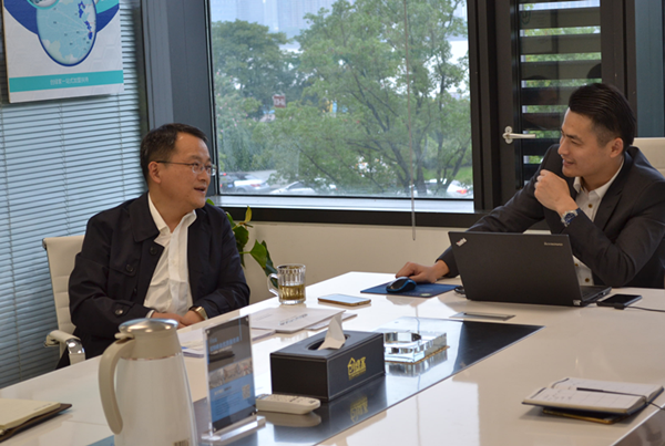 熱烈歡迎中科院賀軍輝教授蒞臨創(chuàng)綠家指導！